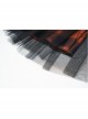 Punk Lace Mesh Stitching Plaid Metal Buckle Decoration High Waist Black And Red Short Skirt