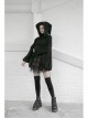 Punk Lace Mesh Stitching Plaid Metal Buckle Decoration High Waist Black And Red Short Skirt