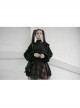 Punk Lace Mesh Stitching Plaid Metal Buckle Decoration High Waist Black And Red Short Skirt