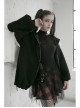 Punk Lace Mesh Stitching Plaid Metal Buckle Decoration High Waist Black And Red Short Skirt
