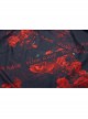 Punk Layered Irregular Skirt Pattern Printing Decoration High Waist Chiffon Print Skirt