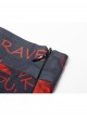 Punk Layered Irregular Skirt Pattern Printing Decoration High Waist Chiffon Print Skirt