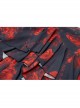 Punk Layered Irregular Skirt Pattern Printing Decoration High Waist Chiffon Print Skirt