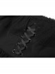 Punk Printed Polka Dot Decoration Lotus Leaf Collar Strap Design Texture Chiffon Dress