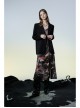 Lightweight Waste Soil Series  X-Shaped Metal Buckle Decoration Sleeveless Shoulder Strap Sexy Printed Long Slip Dress