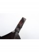 Lightweight Waste Soil Series  X-Shaped Metal Buckle Decoration Sleeveless Shoulder Strap Sexy Printed Long Slip Dress