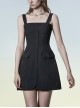 Revelation Series Shallow Breast Cup Design Non-Stretch Twill Woven Fabric Collect Waist A-Shape  Fitting Slip Dress
