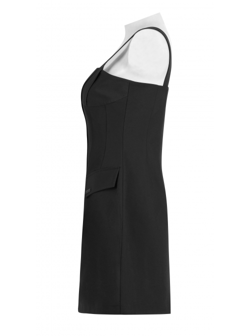 Revelation Series Shallow Breast Cup Design Non-Stretch Twill Woven Fabric Collect Waist A-Shape  Fitting Slip Dress