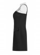 Revelation Series Shallow Breast Cup Design Non-Stretch Twill Woven Fabric Collect Waist A-Shape  Fitting Slip Dress