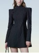 Future Gothic Series Buttonhole With Diamond Imitation Mink Velvet Ribbon Decoration Chinese Style New Cheongsam Dress