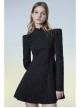Future Gothic Series Buttonhole With Diamond Imitation Mink Velvet Ribbon Decoration Chinese Style New Cheongsam Dress