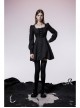 Lightweight Waste Soil Series Flower Type Pearl Nail Square Neck Tucked Waist Flower Bud Skirt Playful Texture Floret Dress