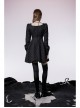 Lightweight Waste Soil Series Flower Type Pearl Nail Square Neck Tucked Waist Flower Bud Skirt Playful Texture Floret Dress