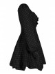Lightweight Waste Soil Series Flower Type Pearl Nail Square Neck Tucked Waist Flower Bud Skirt Playful Texture Floret Dress