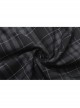 Punk Non-Stretch Small Stand-Up Collar Lantern Sleeve Design Improved New Plaid Cheongsam