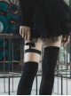 Black Bat Fairy Series Polyester Webbing Elastic Adjustment Buckle Bat Leg Clip