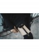 Black Bat Fairy Series Polyester Webbing Elastic Adjustment Buckle Bat Leg Clip