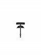 Black Bat Fairy Series Polyester Webbing Elastic Adjustment Buckle Bat Leg Clip