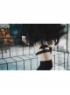 Black Bat Fairy Series Polyester Webbing Elastic Adjustment Buckle Bat Leg Clip