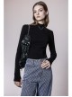 Lightweight Waste Soil Series Brushed Cotton Fabric Metal Chain Decoration Basic Bottoming T-Shirt With Removable Chain