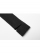 Punk Black Thread Knitted Fabric Turtleneck Versatile Multi Segmentation Lines Bottoming T-Shirt