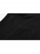 Punk Black Thread Knitted Fabric Turtleneck Versatile Multi Segmentation Lines Bottoming T-Shirt