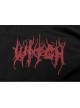 Pure Cotton Threaded Elastic Hem Witch Hat Gothic Letter Printing Sweater