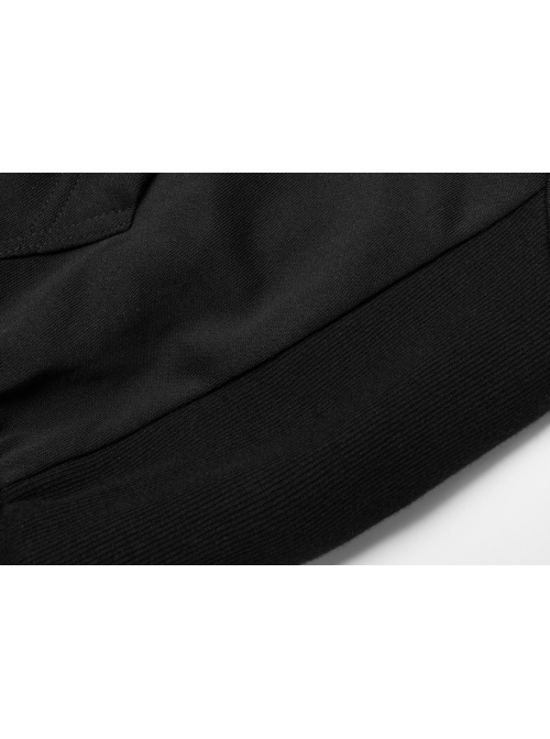 Pure Cotton Threaded Elastic Hem Witch Hat Gothic Letter Printing Sweater