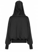 Pure Cotton Threaded Elastic Hem Witch Hat Gothic Letter Printing Sweater