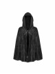 Punk Cloak Design Irregular Hem Silver Meniscus Embroidery Dark Velvet Embroidered Cloak Jacket