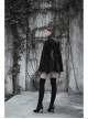 Punk Cloak Design Irregular Hem Silver Meniscus Embroidery Dark Velvet Embroidered Cloak Jacket