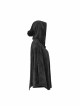 Punk Cloak Design Irregular Hem Silver Meniscus Embroidery Dark Velvet Embroidered Cloak Jacket