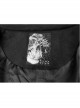 Punk Black Pointed Witch Hat Design Metal Zipper Decoration Dark Loose Irregular Woolen Coat
