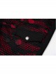 Punk Stretch Weaved Fabric Buttonhole Drawstring Zipper Design Women Trousers