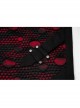 Punk Stretch Weaved Fabric Buttonhole Drawstring Zipper Design Women Trousers