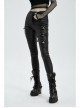 Punk Super Stretch Weaved Fabric Metal Love Lock Decoration Sexy Rebellious Tights