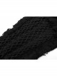 Gothic Knitted Fabric Central Mesh Splicing Design Belt Decoration Flare Long Pants