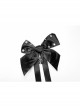 Punk Buttonhole Ghost Claw Decoration Cute Punk Bow Headwear