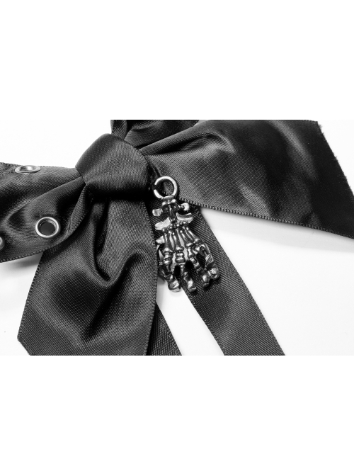 Punk Buttonhole Ghost Claw Decoration Cute Punk Bow Headwear