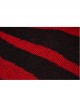 Gothic Irregular Stripe Pattern Hole Design Hem Slit Loose Pullover Sweater