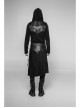 Black Punk Twill Woven Fabric Drawstring Pocket Design Removable Half Skirt