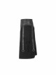 Black Punk Twill Woven Fabric Drawstring Pocket Design Removable Half Skirt