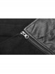 Black Punk Twill Woven Fabric Drawstring Pocket Design Removable Half Skirt