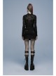 Gothic Denim Fabric Buttonhole Decorative Belt Worn-Out And Decadent Skirt