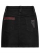 Gothic Denim Fabric Buttonhole Decorative Belt Worn-Out And Decadent Skirt