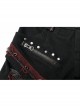Gothic Denim Fabric Buttonhole Decorative Belt Worn-Out And Decadent Skirt