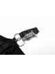 Gothic Off-Shoulder Design Python Pattern Hardware Decoration Sexy Split Dress
