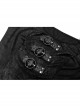 Gothic Off-Shoulder Design Python Pattern Hardware Decoration Sexy Split Dress