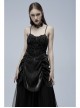 Gorgeous Gothic Stretch Printed Velvet Bat Embroidery Decoration Adjustable Drawstring On The Pleated Skirt Wedding Dress