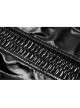 Black Gothic Lacquered Buttonhole Belt Decoration Patent Leather Hollowed Out Dress